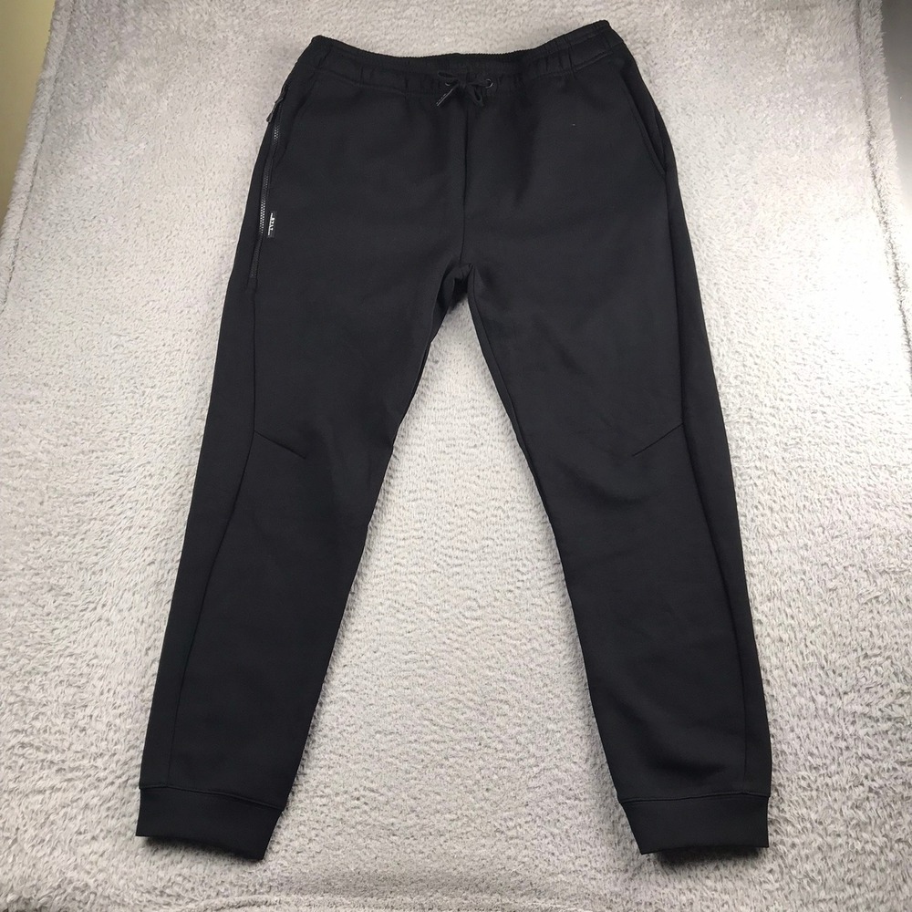 BYLT Premium Basics Joggers Men XL (36x29) Black Tapered Athletic Sweatpants